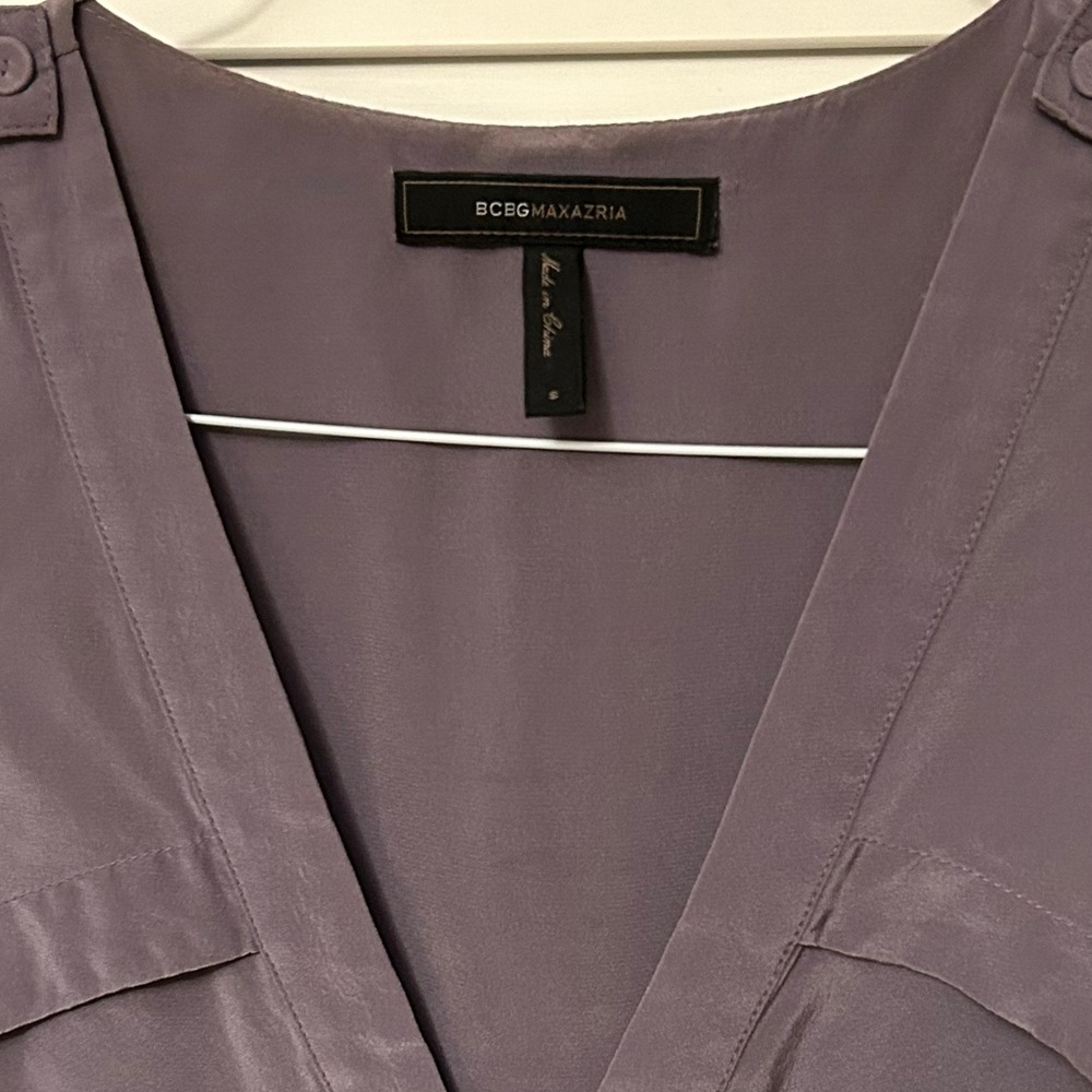 BCBG Maxazria Drew Silk Blouse Women’s Size S/M - Picture 6 of 7